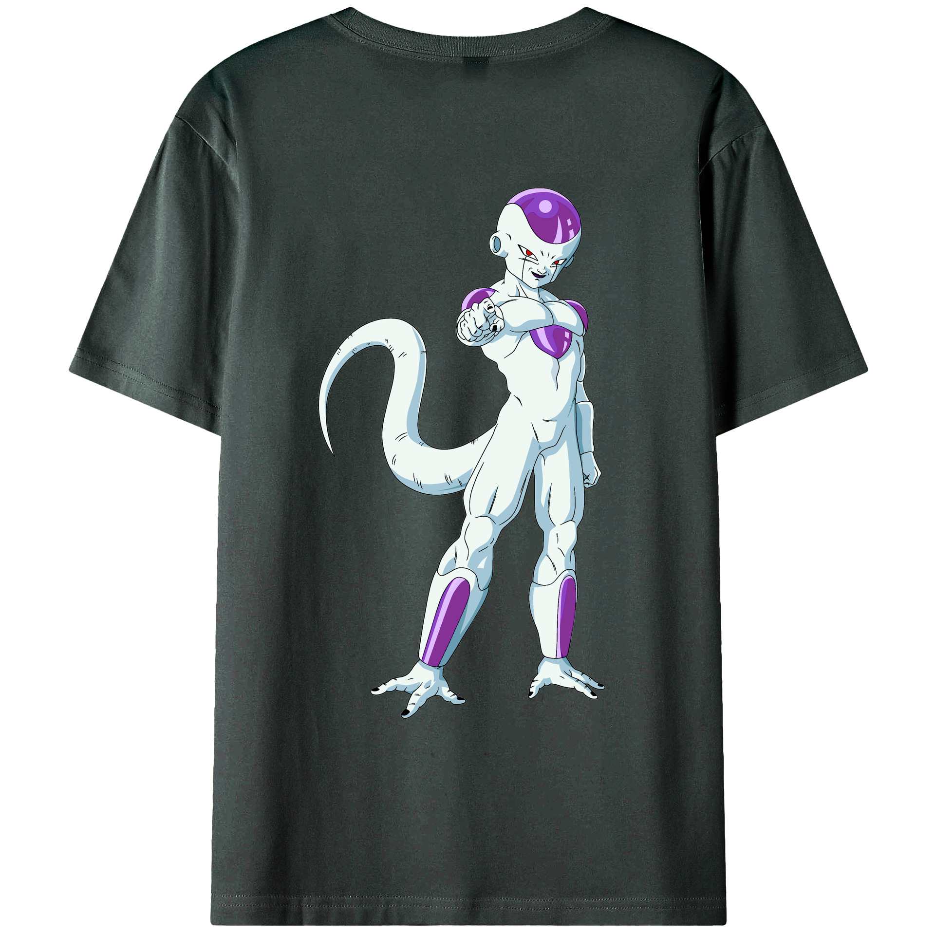 （画像用） ドラゴンボール フリーザ DRAGON BALL Frieza 綿100％ メンズ半袖Tシャツ（バックプリント） 通気性